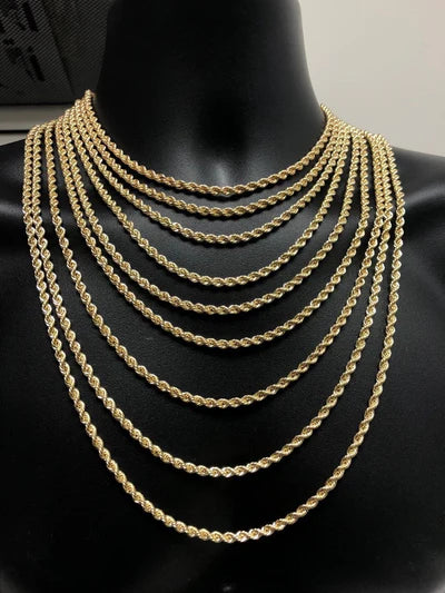 10k Rope 10K & 14K Gold Rope Chains – Gold Custom